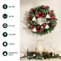 Jingle Jollys Christmas Wreath 40cm Xmas Garland Baubles Ornaments
