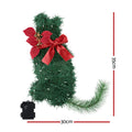 Jingle Jollys Cat Christmas Wreath 20 LED 35x30cm Xmas Decor