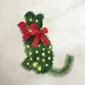 Jingle Jollys Cat Christmas Wreath 20 LED 35x30cm Xmas Decor