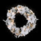 Jingle Jollys 60cm Christmas Wreath LED Lights Snowy Flowers