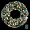 Jingle Jollys 60cm Christmas Wreath LED Lights Snowy Berries
