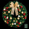 Jingle Jollys 60cm LED Christmas Wreath Garland Berries Baubles