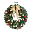 Jingle Jollys 60cm LED Christmas Wreath Garland Berries Baubles