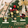 Jingle Jollys 60cm LED Christmas Wreath Garland Berries Baubles