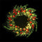 Jingle Jollys 60CM LED Christmas Wreath Garland Pine Cones Berries
