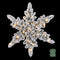 Jingle Jollys 60cm Flocked Snowflake Christmas Wreath Garland Pre-Lit 40 LED Light Decor