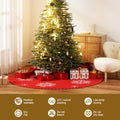 Jingle Jollys Christmas Tree Skirt 120cm Snowflake Ornaments