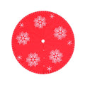 Jingle Jollys Christmas Tree Skirt 90cm Snowflake Ornaments