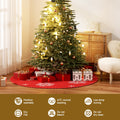 Jingle Jollys Christmas Tree Skirt 90cm Snowflake Ornaments