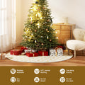 Jingle Jollys Christmas Tree Skirt 120cm Snowflake Xmas