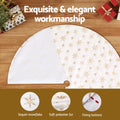 Jingle Jollys Christmas Tree Skirt 90cm Snowflake Xmas Decor