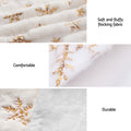 Jingle Jollys Christmas Tree Skirt 90cm Snowflake Xmas Decor