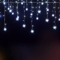 Jingle Jollys 80 LED 3M Icicle Christmas Lights Snow White Decor