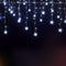 Jingle Jollys 80 LED 3M Icicle Christmas Lights Snow White Decor