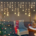 Jingle Jollys Solar Christmas Lights 80 LED 3M Icicle Star