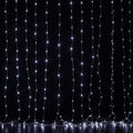 Jingle Jollys 3X3M Christmas Lights Curtain String Light 300 LED Cool White