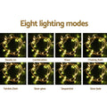 Jingle Jollys 3x6m Christmas Lights Curtain 600 LED Warm White