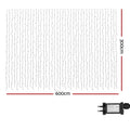 Jingle Jollys 6x3m Christmas Curtain Lights 960 LED RGB Remote Hanging Fairy Backdrop