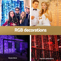 Jingle Jollys 3x6m 960 LED RGB Christmas Curtain Lights Remote