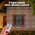 Jingle Jollys 3x6m 960 LED RGB Christmas Curtain Lights Remote