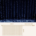 Jingle Jollys 3x6M Christmas Lights Curtain 600 LED Cool White