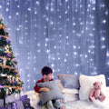 Jingle Jollys 3x6M Christmas Lights Curtain 600 LED Cool White