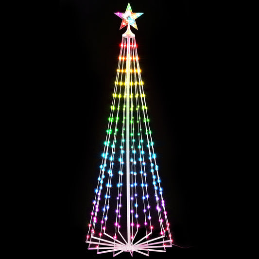 Jingle Jollys 1.8M Christmas Tree 265 LED RGB Fairy Lights
