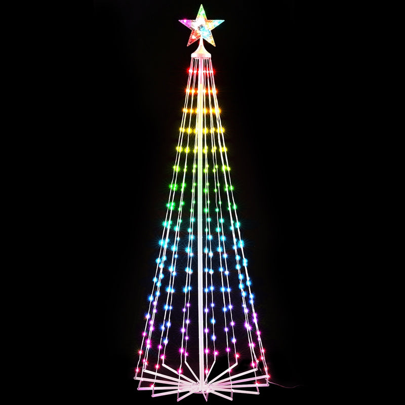 Jingle Jollys 1.8M Christmas Tree 265 LED RGB Fairy Lights