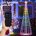 Jingle Jollys 1.8M Christmas Tree 265 LED RGB Fairy Lights
