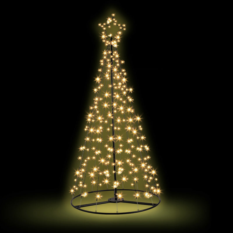 Jollys 2.1M Christmas Tree LED Solar Warm White Lights