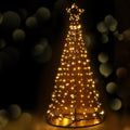 Jollys 2.1M Christmas Tree LED Solar Warm White Lights