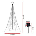 Jingle Jollys 3.6M Christmas Tree 800 LED Solar Net Lights