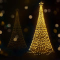 Jingle Jollys 3.6M Christmas Tree 800 LED Solar Net Lights