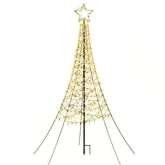 Jingle Jollys Solar Christmas Tree 2.1m 320 LED Lights