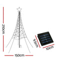 Jingle Jollys Solar Christmas Tree 2.1m 320 LED Lights