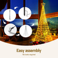 Jingle Jollys Solar Christmas Tree 2.1m 320 LED Lights