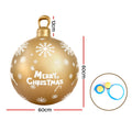 Jingle Jollys 60cm Gold Christmas Inflatable Ball Bauble Outdoor