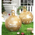 Jingle Jollys 60cm Gold Christmas Inflatable Ball Bauble Outdoor