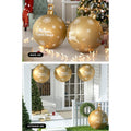 Jingle Jollys 60cm Gold Christmas Inflatable Ball Bauble Outdoor