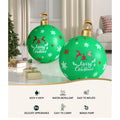 Jingle Jollys 60cm Christmas Inflatable Ball Bauble Green Outdoor