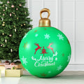 Jingle Jollys 60cm Christmas Inflatable Ball Bauble Green Outdoor