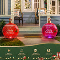Jingle Jollys 60cm LED Christmas Inflatable Ball Red Decoration