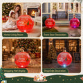 Jingle Jollys 60cm LED Christmas Inflatable Ball Red Decoration