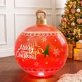 Jingle Jollys 60cm LED Christmas Inflatable Ball Red Decoration
