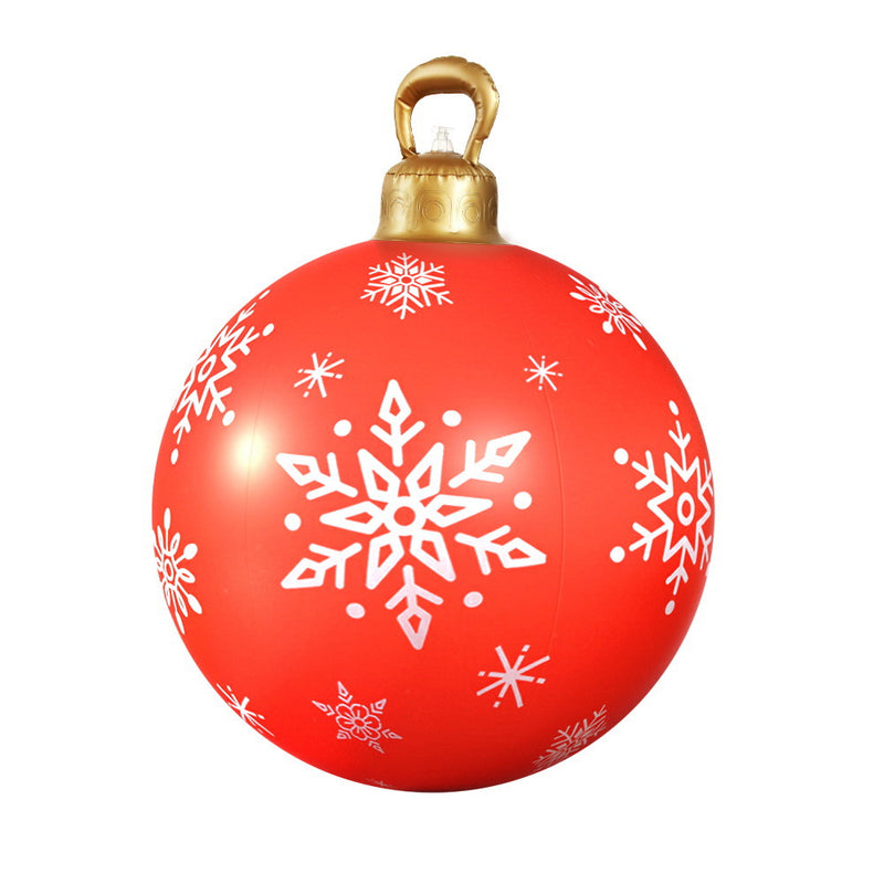 Jingle Jollys 60cm Red Christmas Inflatable Ball Bauble Outdoor