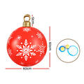 Jingle Jollys 60cm Red Christmas Inflatable Ball Bauble Outdoor