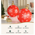 Jingle Jollys 60cm Red Christmas Inflatable Ball Bauble Outdoor