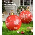 Jingle Jollys 60cm Red Christmas Inflatable Ball Bauble Outdoor
