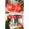 Jingle Jollys 60cm Red Christmas Inflatable Ball Bauble Outdoor
