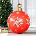 Jingle Jollys 60cm Red Christmas Inflatable Ball Bauble Outdoor